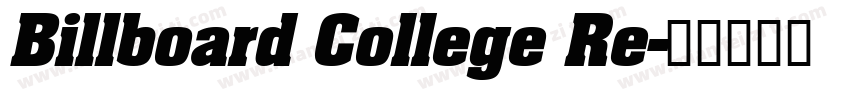 Billboard College Re字体转换